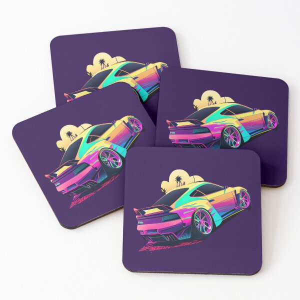 Item preview, Retro Synthwave Sports Car designed and sold by Joyfulimaginery.