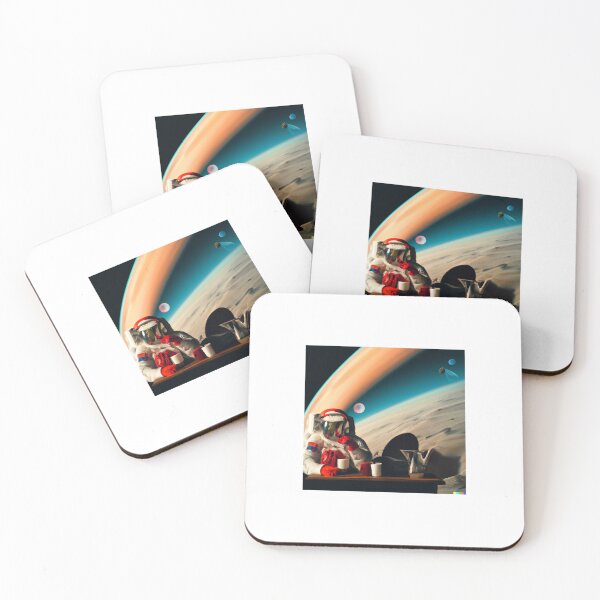 Item preview, Coffee break in space 2 designed and sold by VibrantThemes.