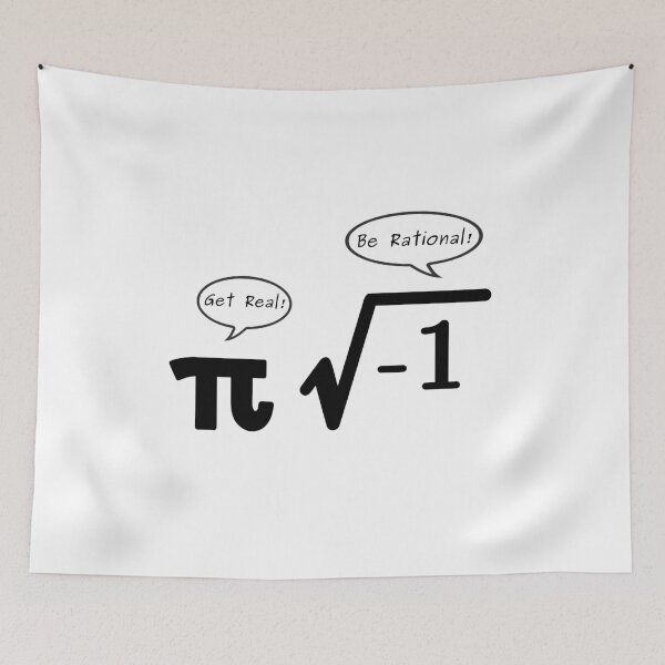 Item preview, Get Real - Be Rational Pi and Root Character Nerd designed and sold by NoriTEEs.