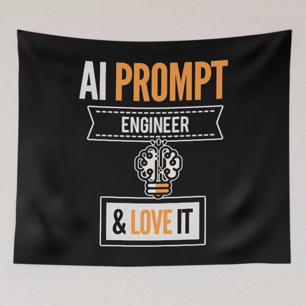 Item preview, AI Prompt Engineer and Love it, funny ai artist, artificial intelligence, funny ai designed and sold by mwebba2005.