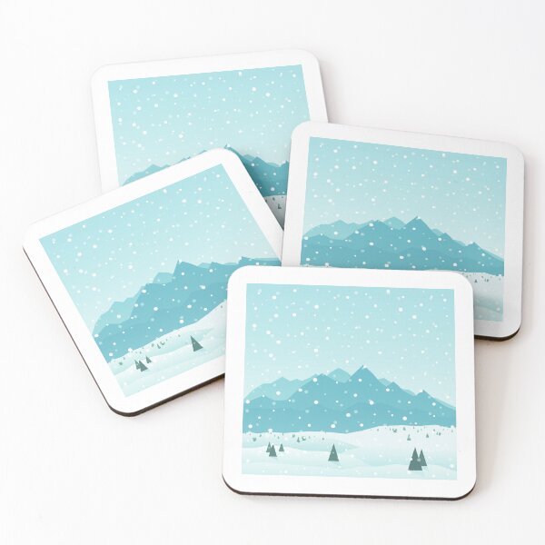 Item preview,  landscape with mountain ,snow and forest of fir designed and sold by JAG2B.