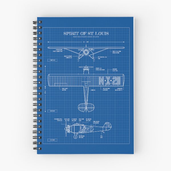 Item preview, Spirit of St. Louis .Vertical (Blueprint - Vertical) designed and sold by BGALAXY.