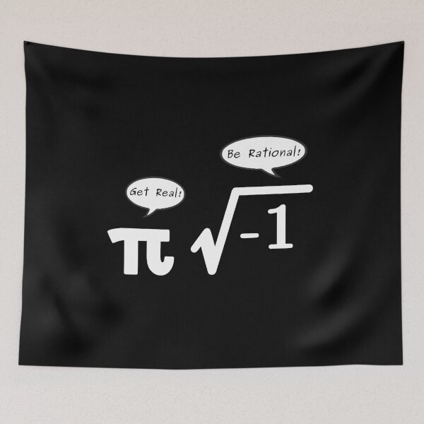 Item preview, Get Real - Be Rational Pi and Root Character Nerd designed and sold by NoriTEEs.