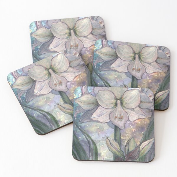 Item preview, Watercolor amaryllis designed and sold by andadzenite.