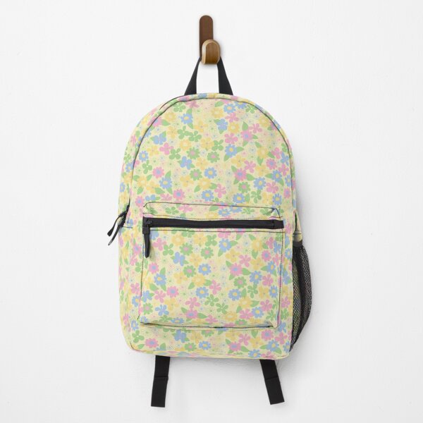Item preview, retro yellow florals, groovy 60s pattern, 70s flowers, yellow flower pattern, girly, for teen girl, retro, ditsy, ditsy daisy, pastel yellow designed and sold by blomastudios.