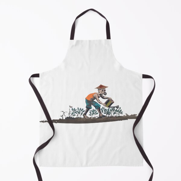 Item preview, farmer watering plants designed and sold by Luhop.