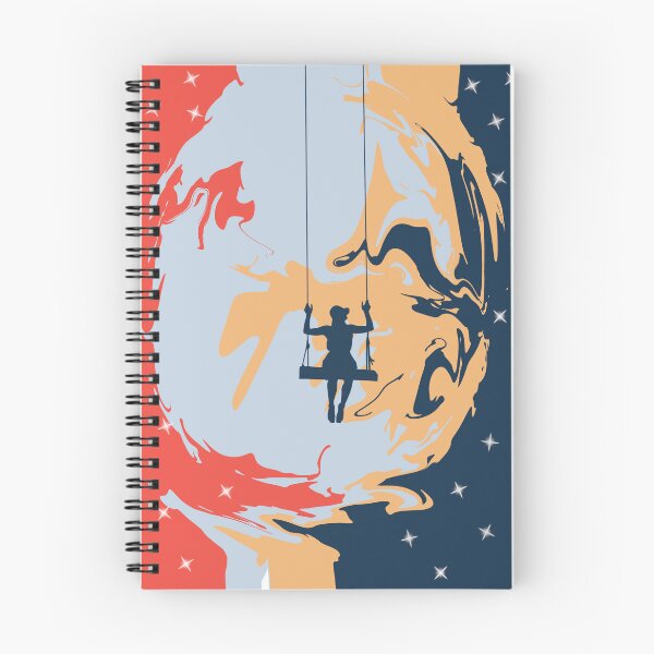 Item preview, Girl on the swing on the abstract background designed and sold by Lizvole.