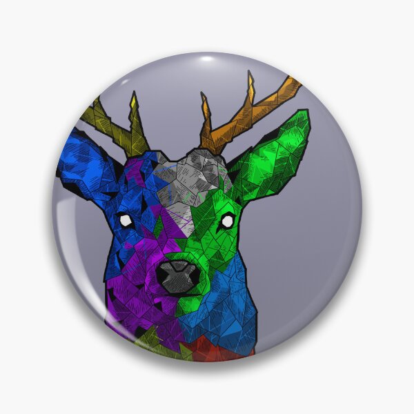 Item preview, Deer neon color abstract tatto designed and sold by Bcolors.