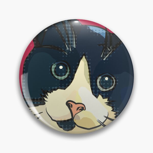 Item preview, Tuxedo Cat Face by BeeFoxTree designed and sold by BeeFoxTree.