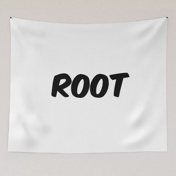Item preview, ROOT lettering black computer and IT motif designed and sold by NoriTEEs.