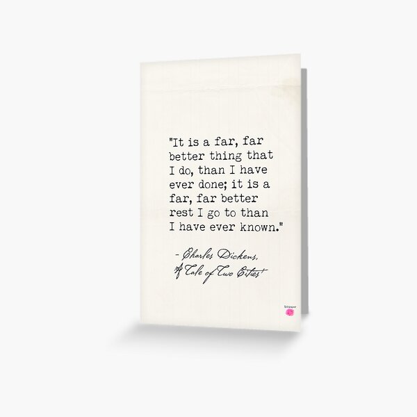 Item preview, Charles Dickens, 'A Tale of Two Cities' designed and sold by epicpaper quotes.