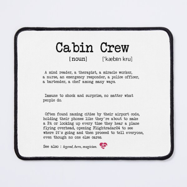 Item preview, Cabin Crew Definition - Funny Flight Attendant - Aviation Lover - white designed and sold by Ikaroots.