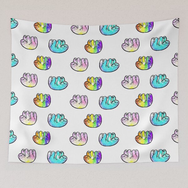 Item preview, Tie Dye Cute Sloth Pack designed and sold by MintGreenBubble.