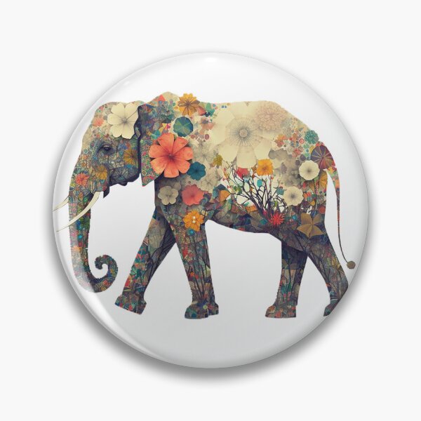 Artikelvorschau, Elefant in Blumen entworfen und verkauft von Maryberry96.