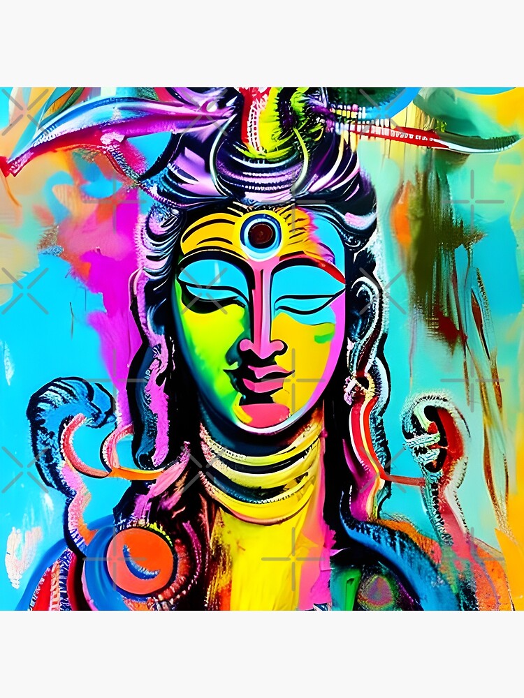 modern lord shiva paintings