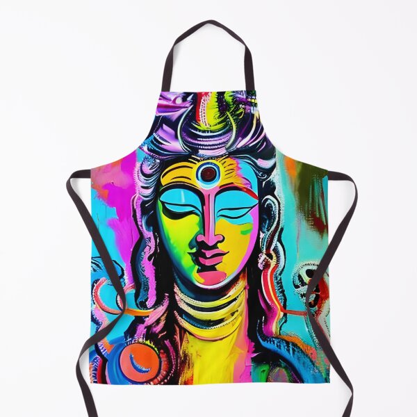 Item preview, Colorful watercolor portrait of Lord Shiva - Hindu culture designed and sold by Dalive.