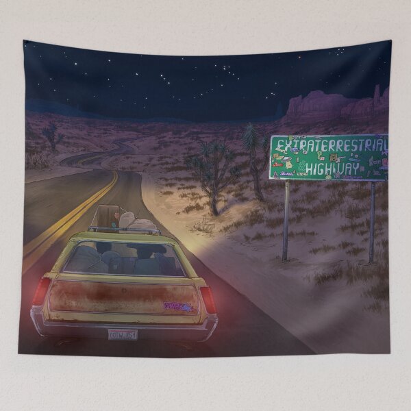 Item preview, Extraterrestrial Highway Nevada Night designed and sold by subject-kf.