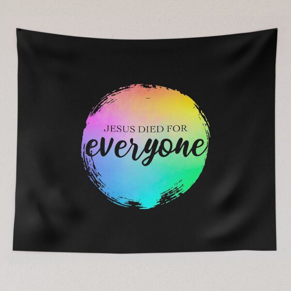 Item preview, Jesus Died For Everyone Christian Bible Verse Sticker  designed and sold by 6sensei.