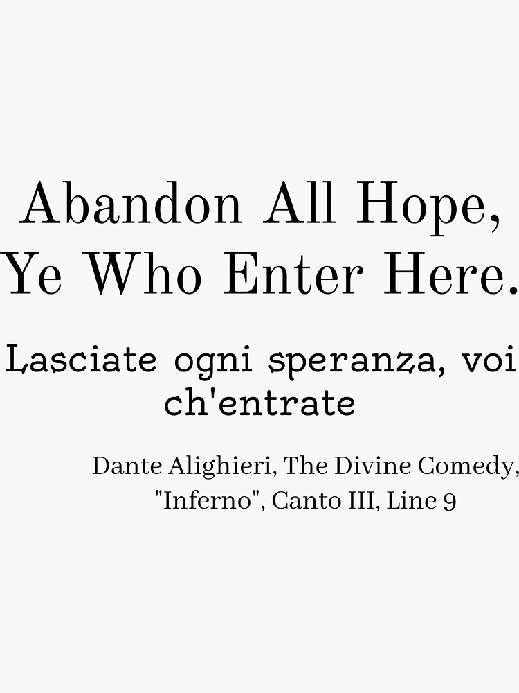 Dante's Inferno': Abandon all hope