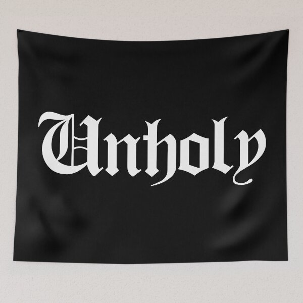 Item preview, Unholy | Stylish Goth Typography designed and sold by ProdbyNiECO.