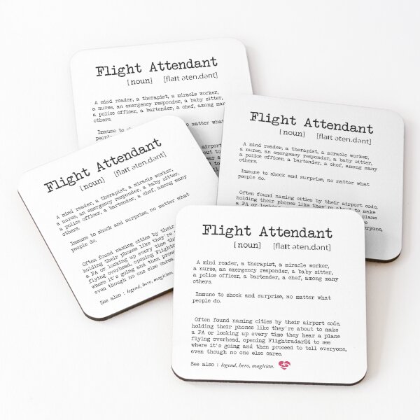 Item preview, Flight Attendant Definition - Funny Cabin Crew - Aviation Lover - white designed and sold by Ikaroots.