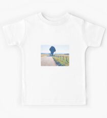 Empty road, the Morvan, Burgundy, France. Kids Tee