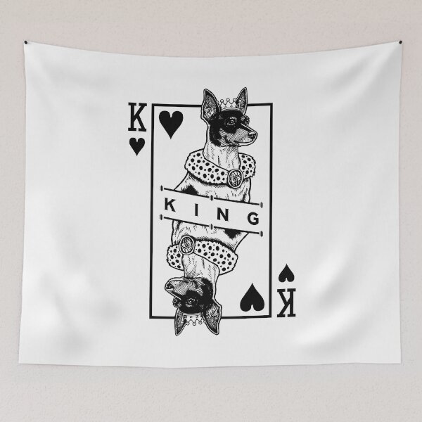 Item preview, Toy Fox Terrier King Of Hearts Funny Dog Lover Pop Art designed and sold by GrandeDuc.