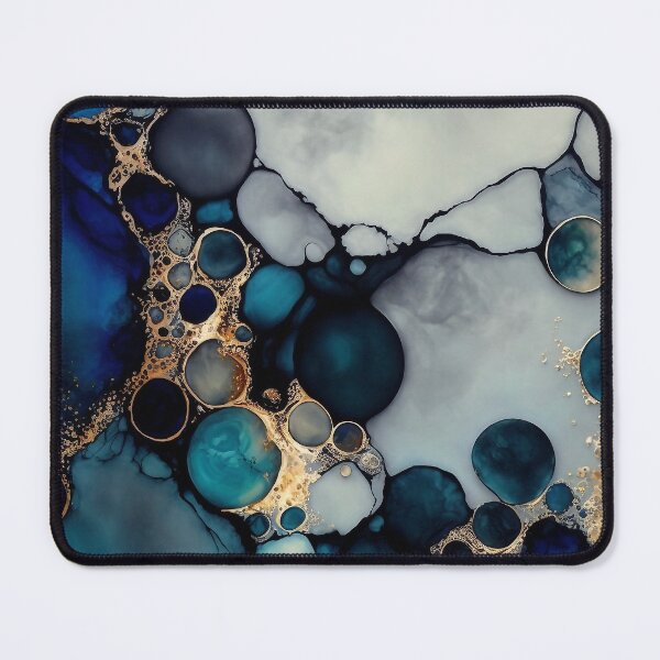 Item preview, Blue Temptation  - Abstract Alcohol Ink Resin Art designed and sold by inkvestor.