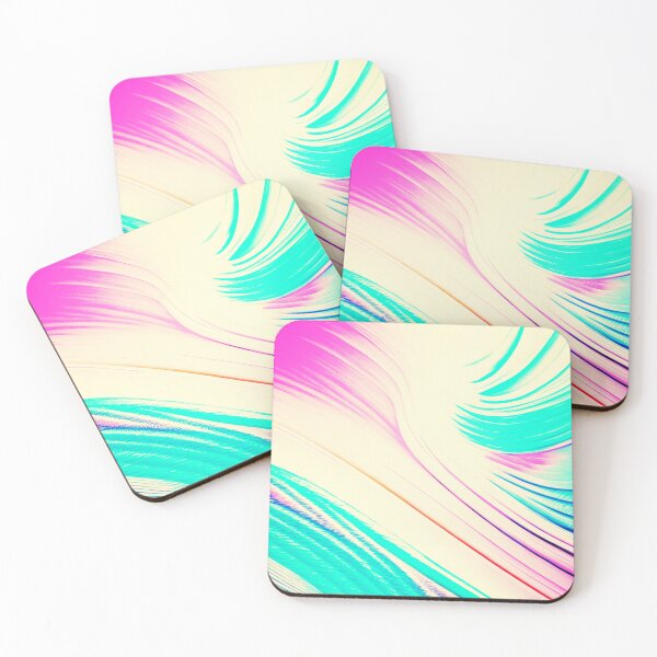 Item preview, Aqua and Pink Abstract Swirl designed and sold by asurtiumgreen.