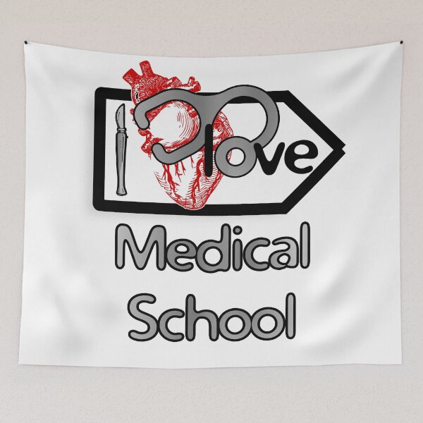 Item preview, 'I Love Medical School' Cardiology Design - Composition for T-shirts, mugs, phone cases and other accessories designed and sold by Ridiculam Toga.
