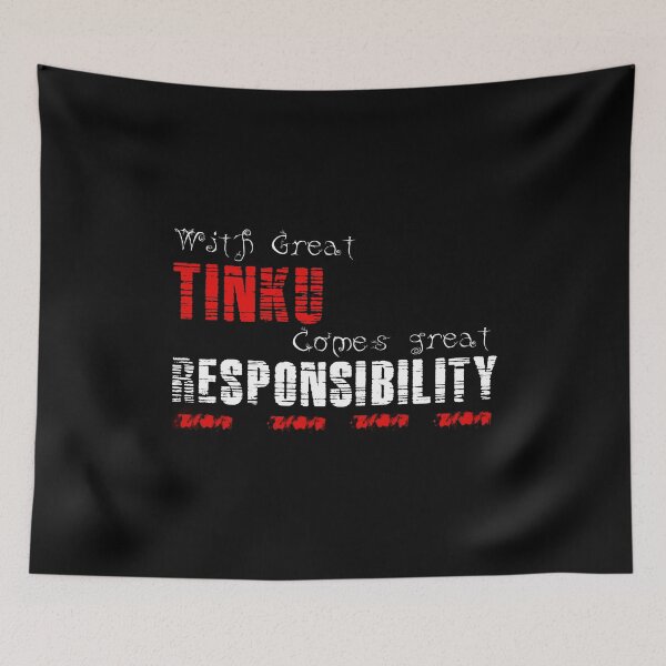 Item preview, With great Tinku comes great responsibility designed and sold by MartialArtsNerd.