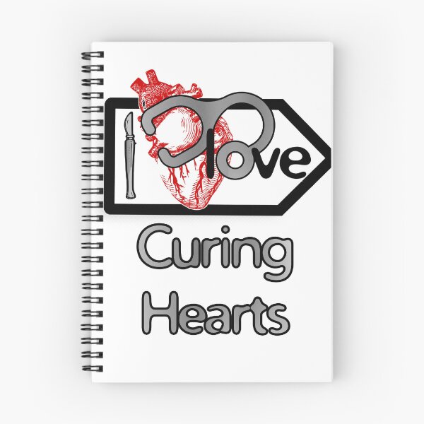Item preview, 'I Love Curing Hearts' Cardiology Design - Composition for T-shirts, mugs, phone cases and other accessories designed and sold by Ridiculam Toga.
