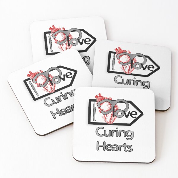 Item preview, 'I Love Curing Hearts' Cardiology Design - Composition for T-shirts, mugs, phone cases and other accessories designed and sold by Ridiculam Toga.