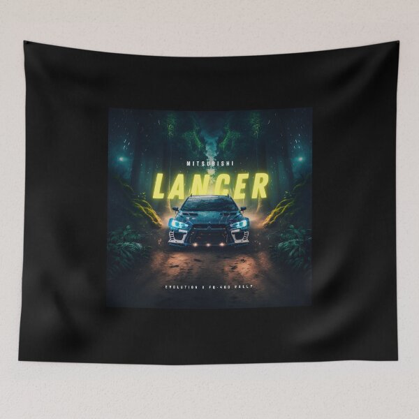 Item preview, Mitsubishi Lancer Evolution Rally Art Poster designed and sold by Joyfulimaginery.