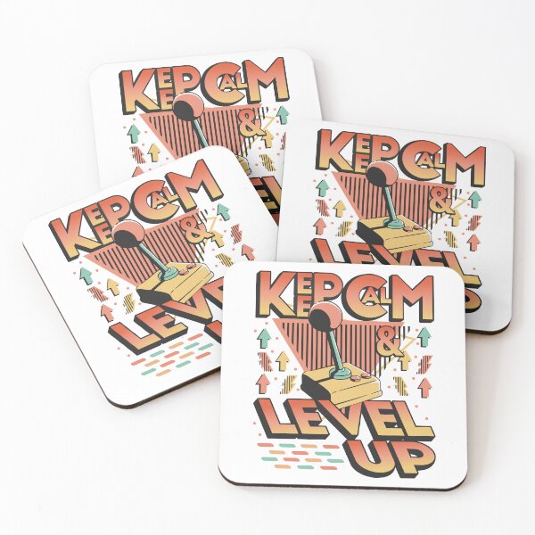Item preview, Keep Calm and Level Up - Color 1 designed and sold by Bracketeer.