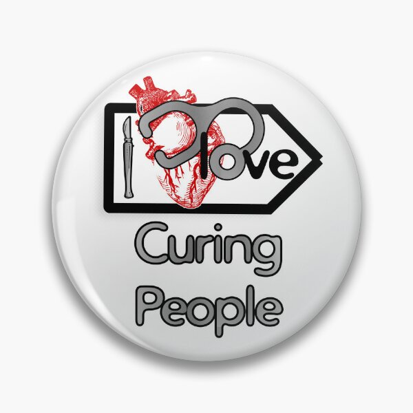 Item preview, 'I Love Curing People' Cardiology Design - Composition for T-shirts, mugs, phone cases and other accessories designed and sold by Ridiculam Toga.