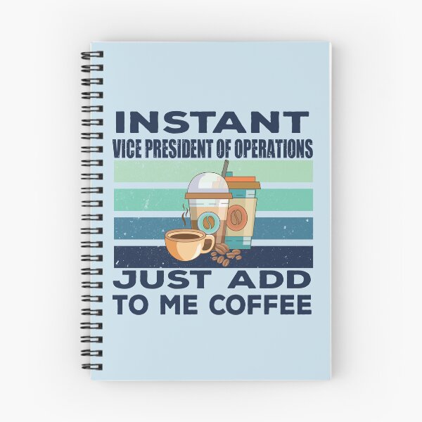 Item preview, Instant vice president of operations just add to me coffee, dark text, oversee, operations business job titles department joke, quote, funny job title profession, coffee and job title designed and sold by SGS-.