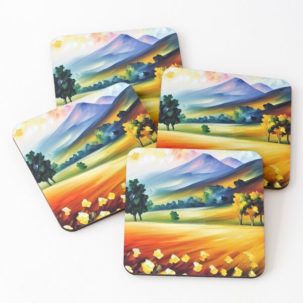Item preview, Abstract Minimalist Summer Landscape Art designed and sold by Blok45.
