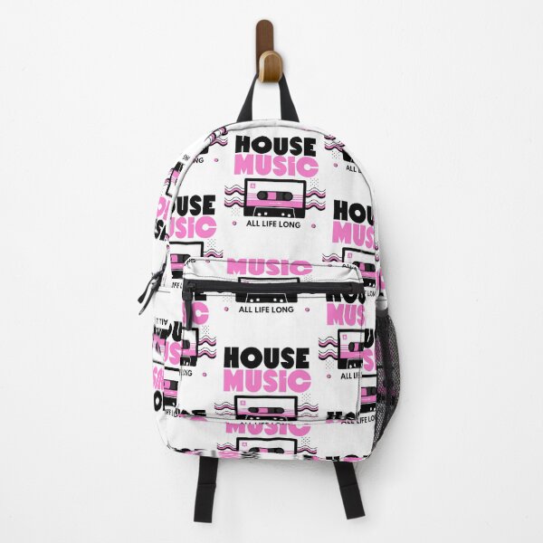 Aperçu de l'œuvre HOUSE MUSIC - Cassette (Rose/Noir) créée et vendue par Discothreadz.