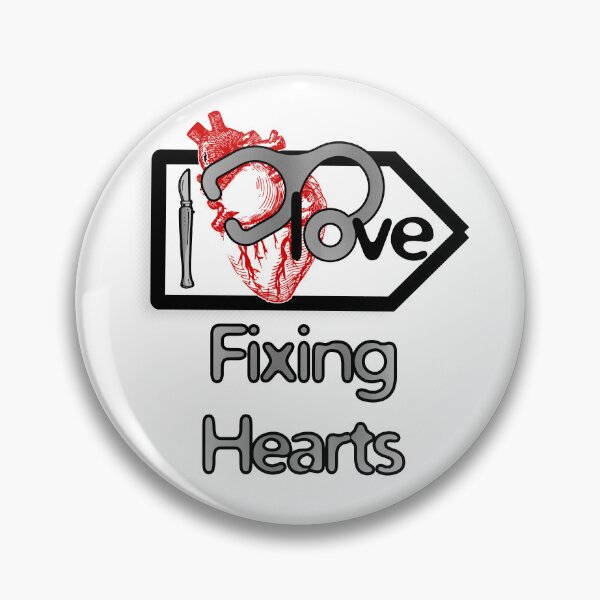 Item preview, 'I Love Fixing Hearts' Cardiology Design - Composition for T-shirts, mugs, phone cases and other accessories designed and sold by Ridiculam Toga.