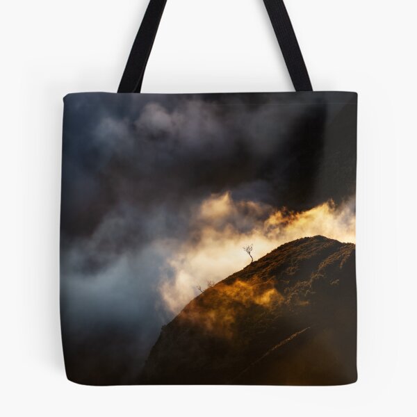 Item preview, Lone little tree up in the clouds surrounded by light, Pico do Arieiro, Madeira designed and sold by Victoria Ashman.