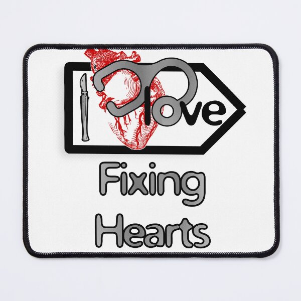 Item preview, 'I Love Fixing Hearts' Cardiology Design - Composition for T-shirts, mugs, phone cases and other accessories designed and sold by Ridiculam Toga.