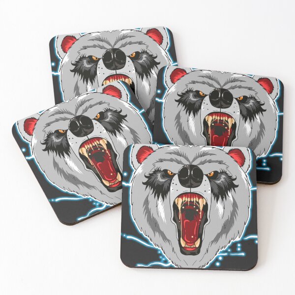 Item preview, Wild Beast scary Bear face theme party design for celebrants designed and sold by AssamFT.