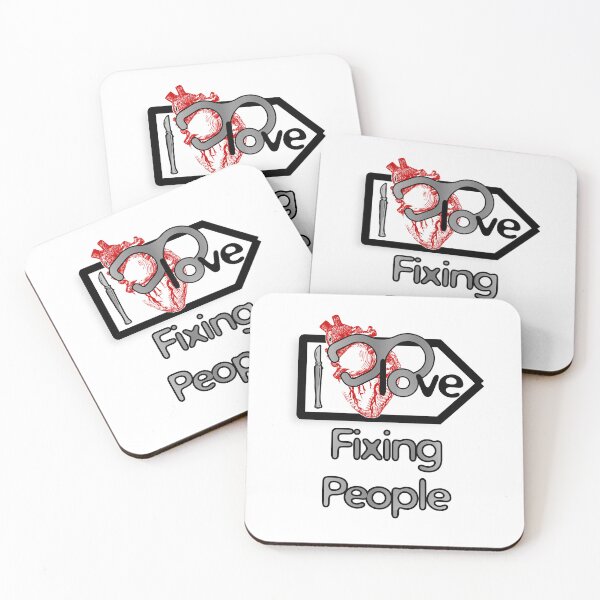 Item preview, 'I Love Fixing People' Cardiology Design - Composition for T-shirts, mugs, phone cases and other accessories designed and sold by Ridiculam Toga.