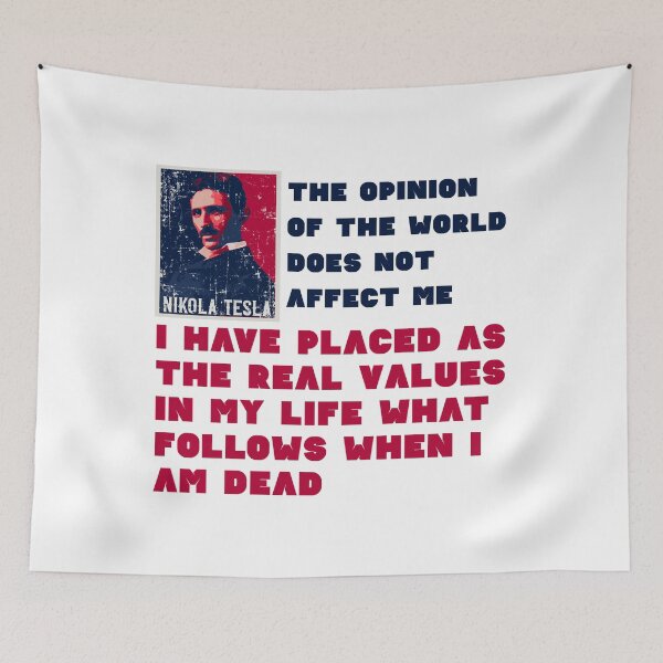 Item preview, Geek scientific quote , quotes by Nikola Tesla  designed and sold by HomeCoquette.