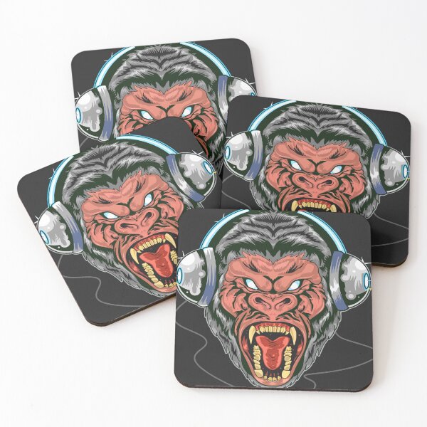 Item preview, Wild Beast scary Gorilla face theme party design for celebrants designed and sold by AssamFT.