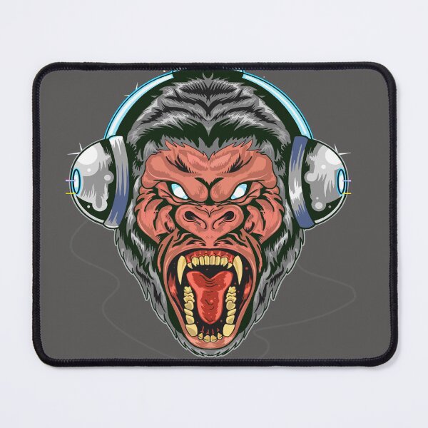 Item preview, Wild Beast scary Gorilla face theme party design for celebrants designed and sold by AssamFT.
