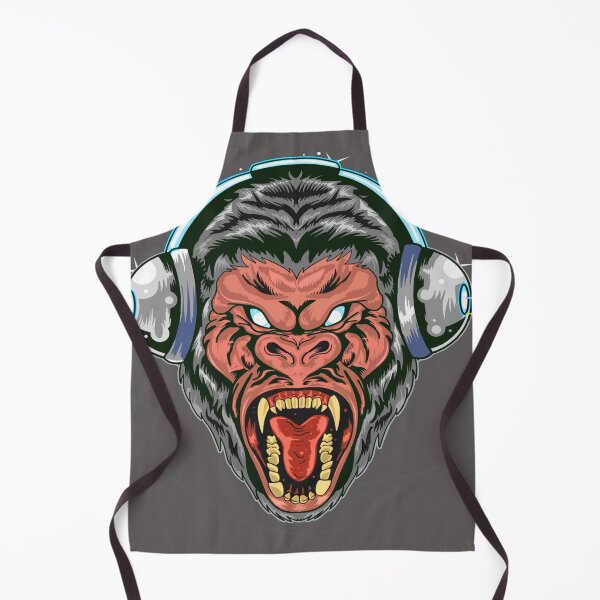 Item preview, Wild Beast scary Gorilla face theme party design for celebrants designed and sold by AssamFT.