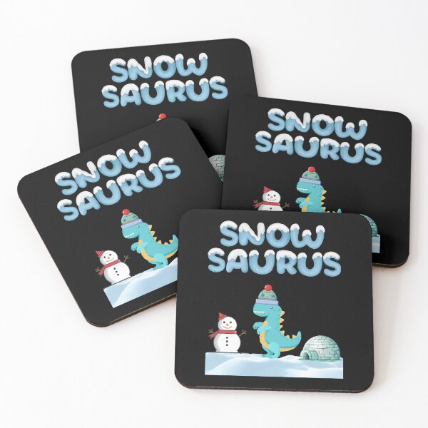 Item preview, Snow Dinosaur size comparison snowman and iglu snow lover   designed and sold by Artstastic.