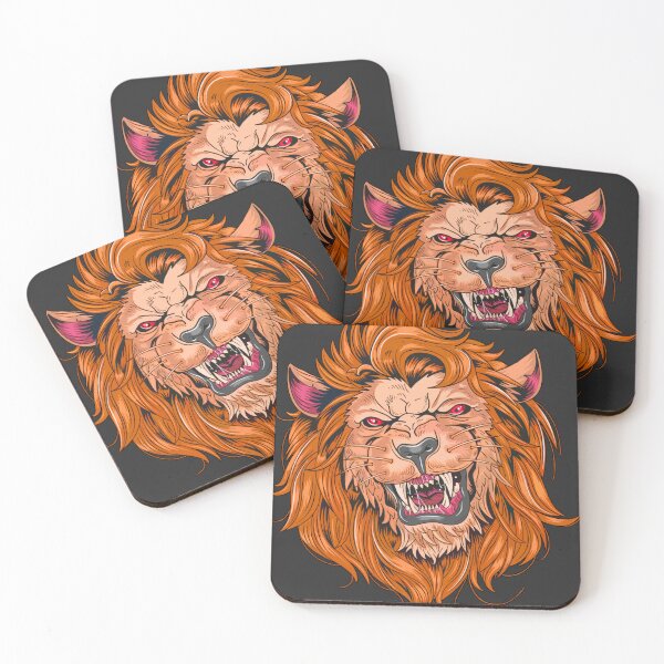 Item preview, Wild Beast scary lion face theme party design for celebrants designed and sold by AssamFT.